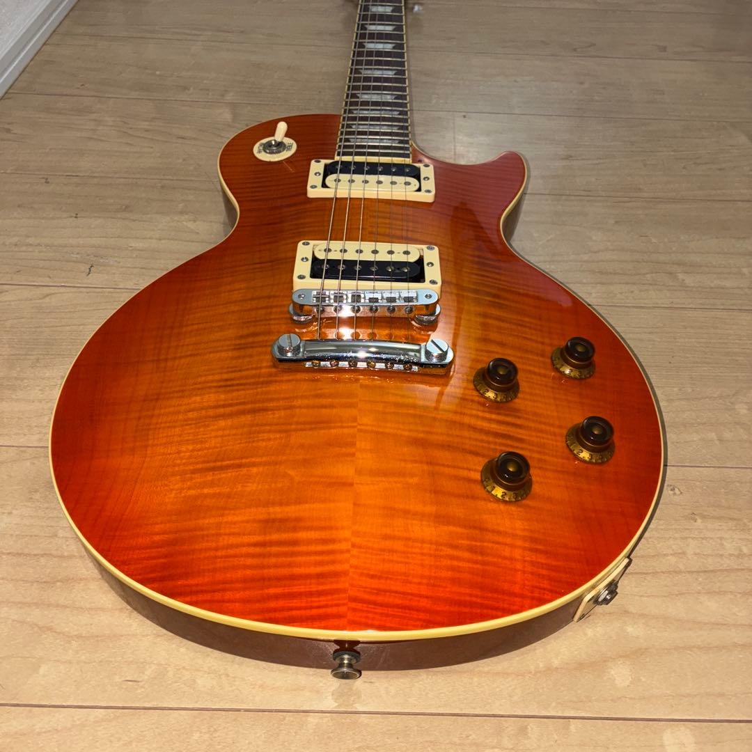 弦交換済み！激虎目　王道　laid back エレキギター レスポールタイプ