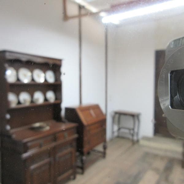 イギリス アンティーク 家具 ウォールミラー 壁掛け鏡 カフェ 英国 6383d