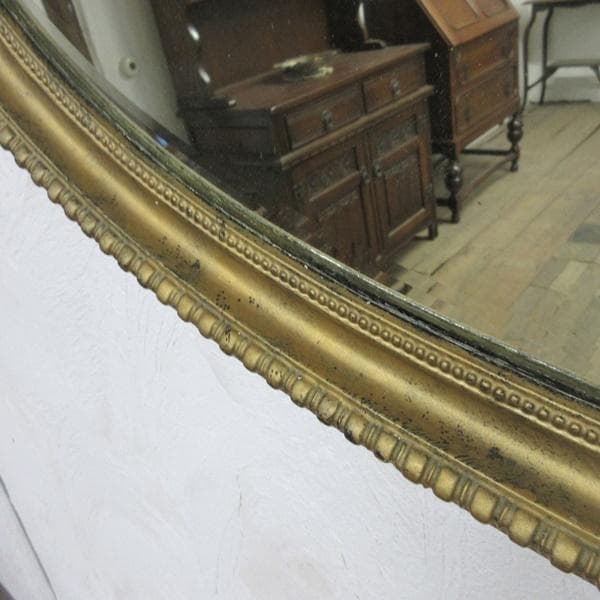 イギリス アンティーク 家具 ウォールミラー 壁掛け鏡 カフェ 英国 6383d