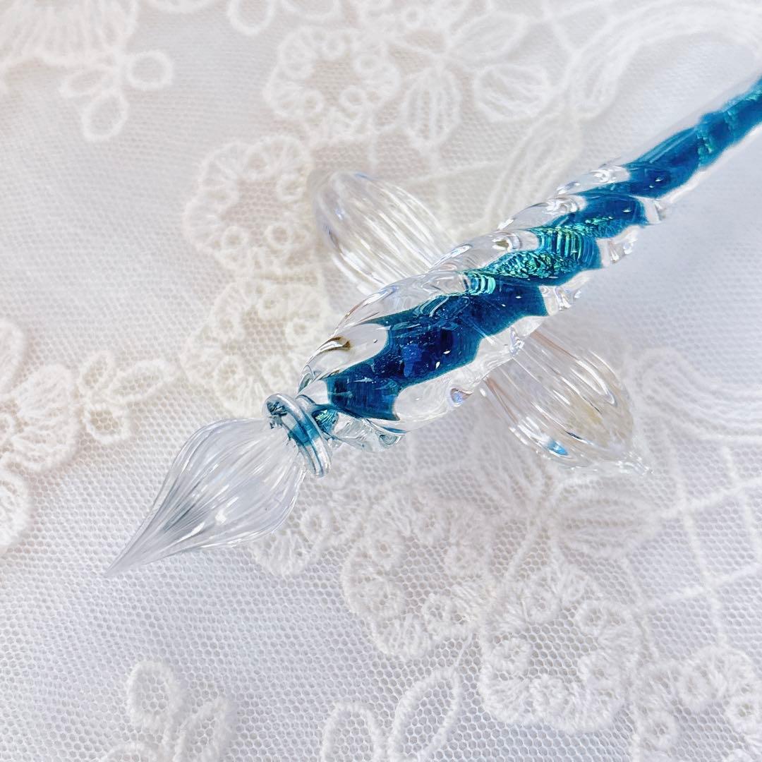 【美品レア】銀河鉄道の夜　ガラスペン　ガラス工房LUC