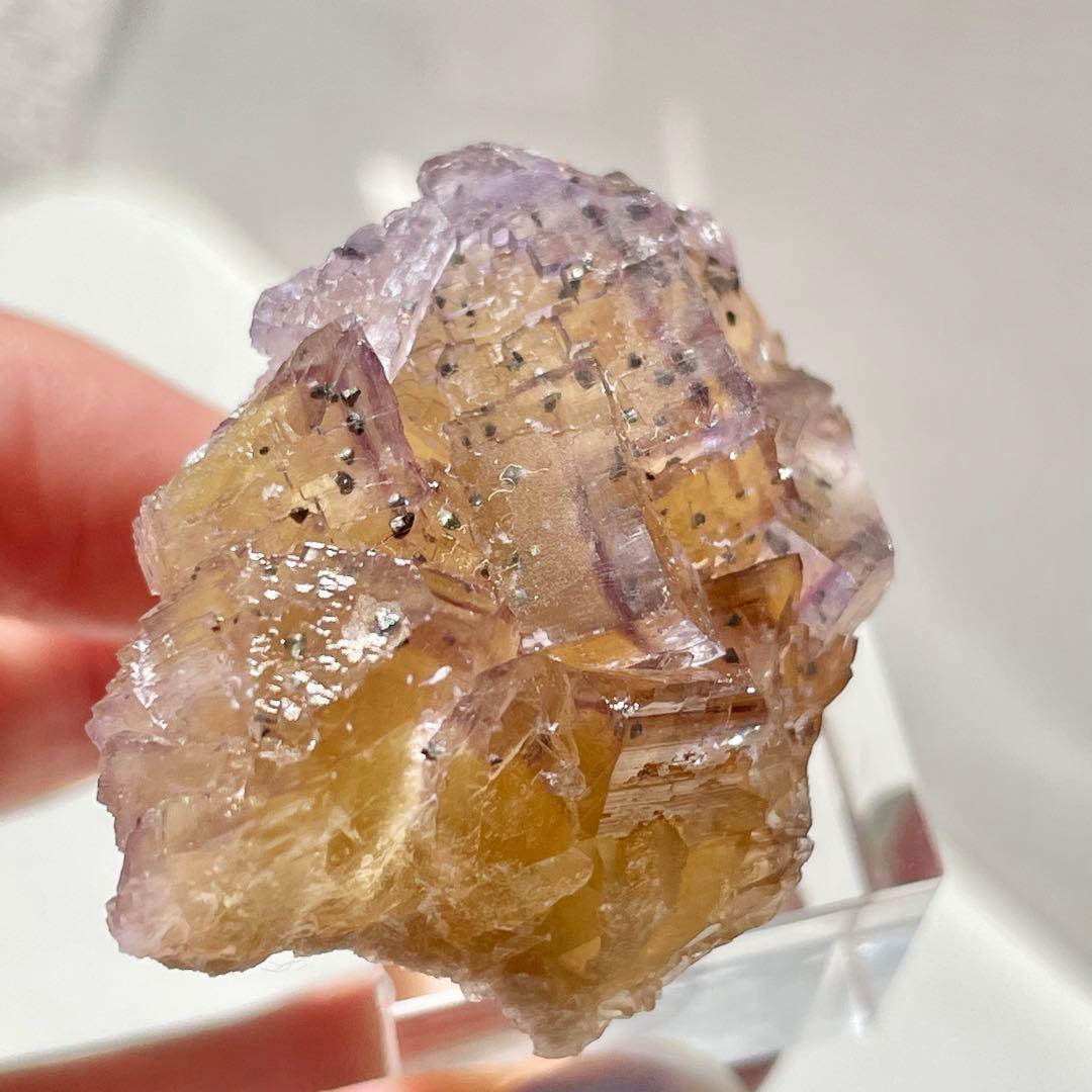 384 イリノイ州産 フローライト&キャルコパイライト