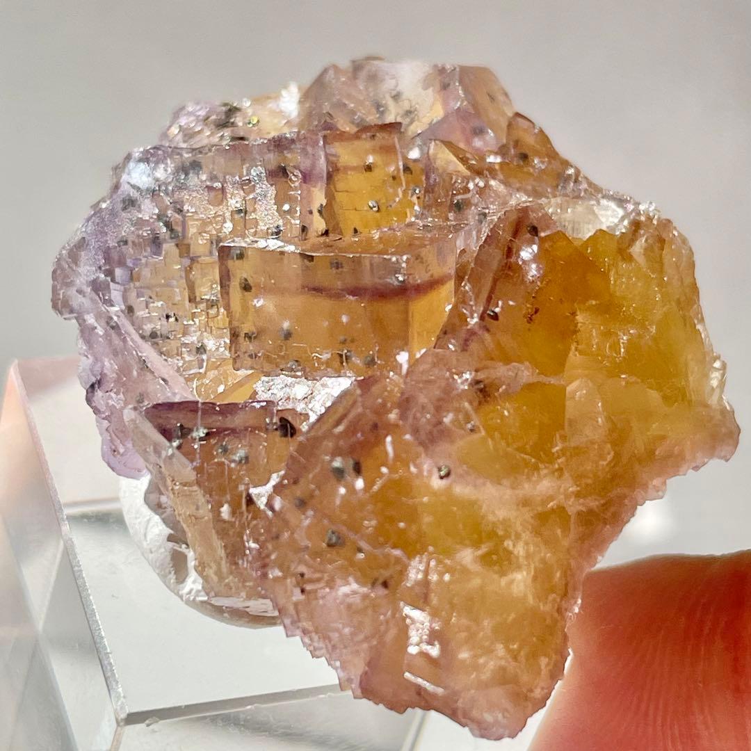 384 イリノイ州産 フローライト&キャルコパイライト