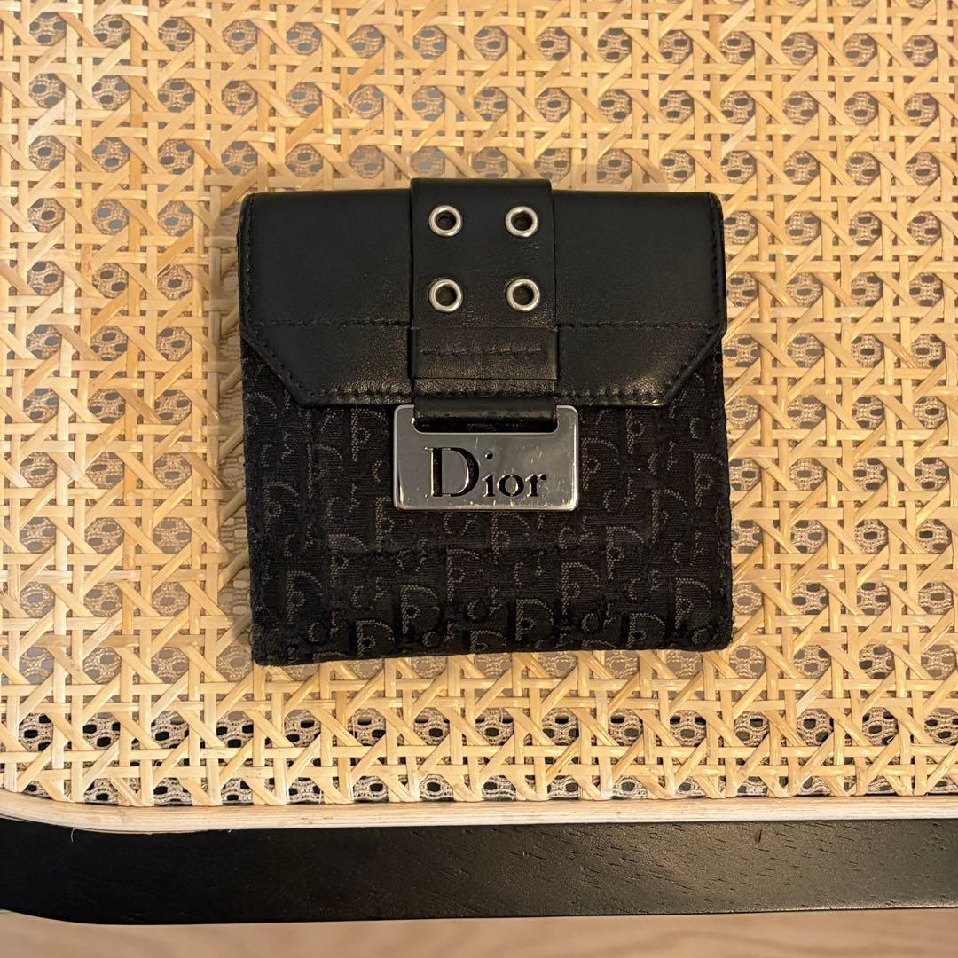 Dior トロッター柄二つ折り財布