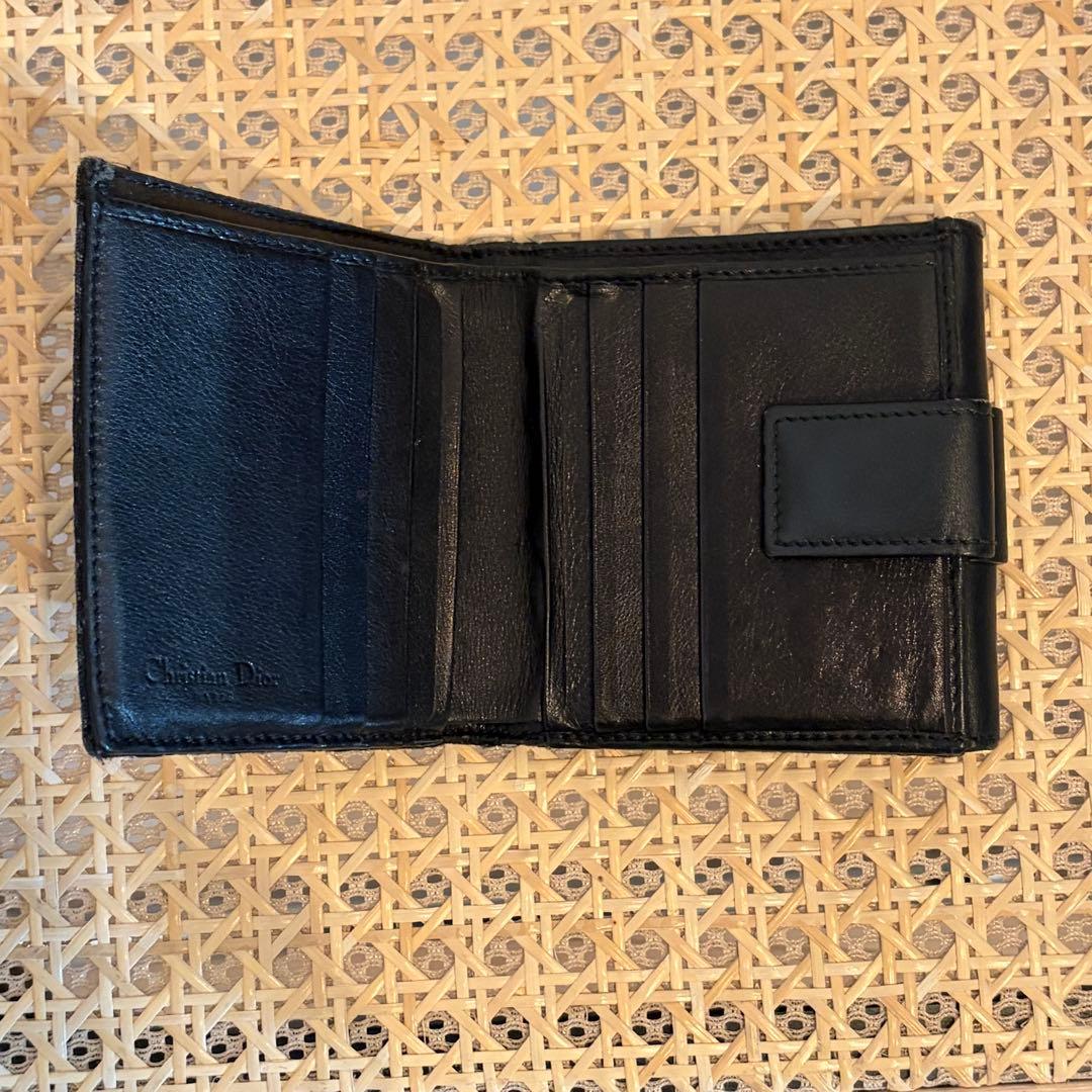 Dior トロッター柄二つ折り財布