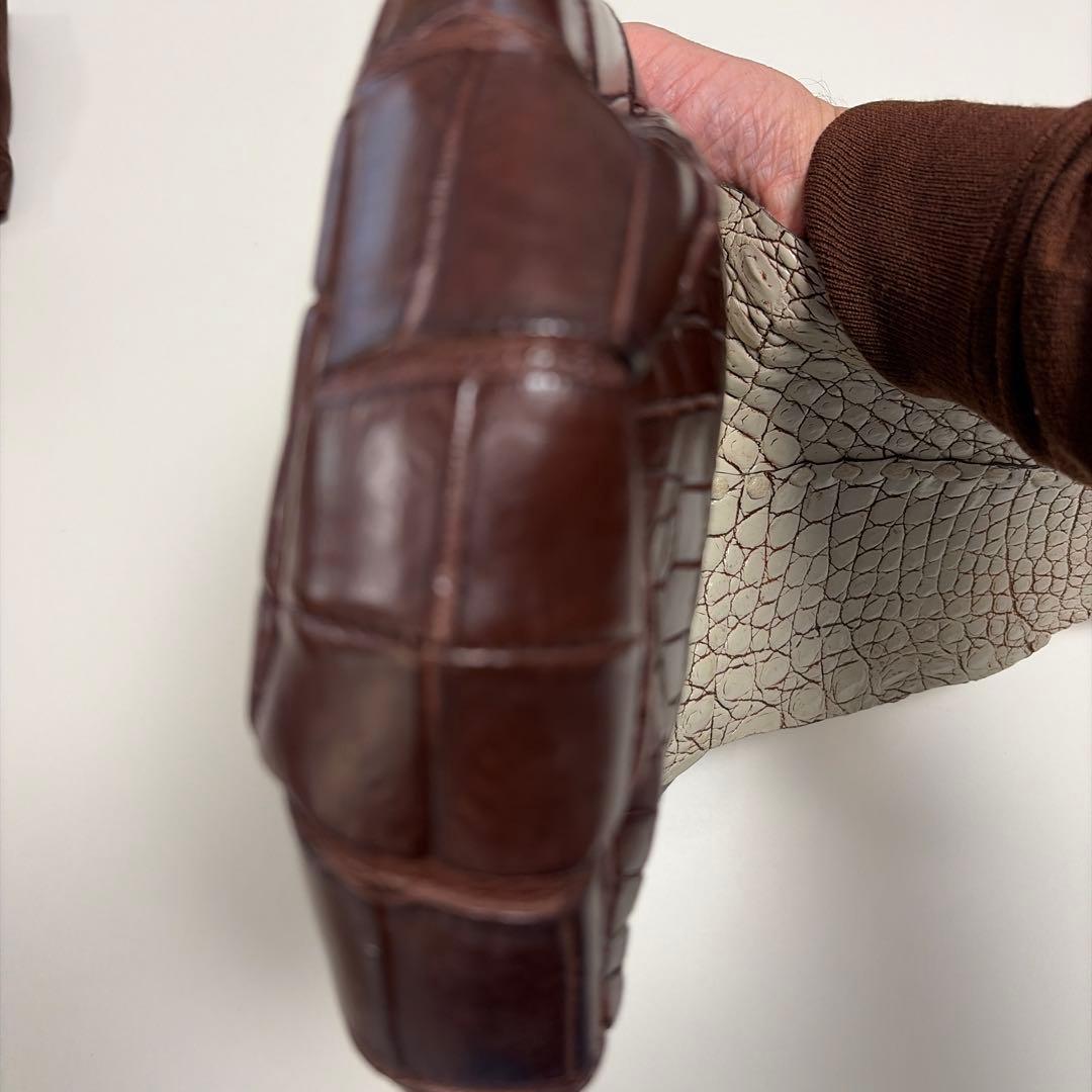 IBIZA　ブラウン　ワニ革　ショルダーバッグ　美品！