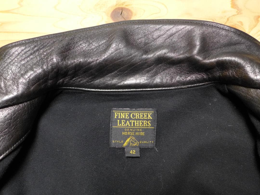 fineファインクリークcreekレザーズAnneライダース42マッコイj100
