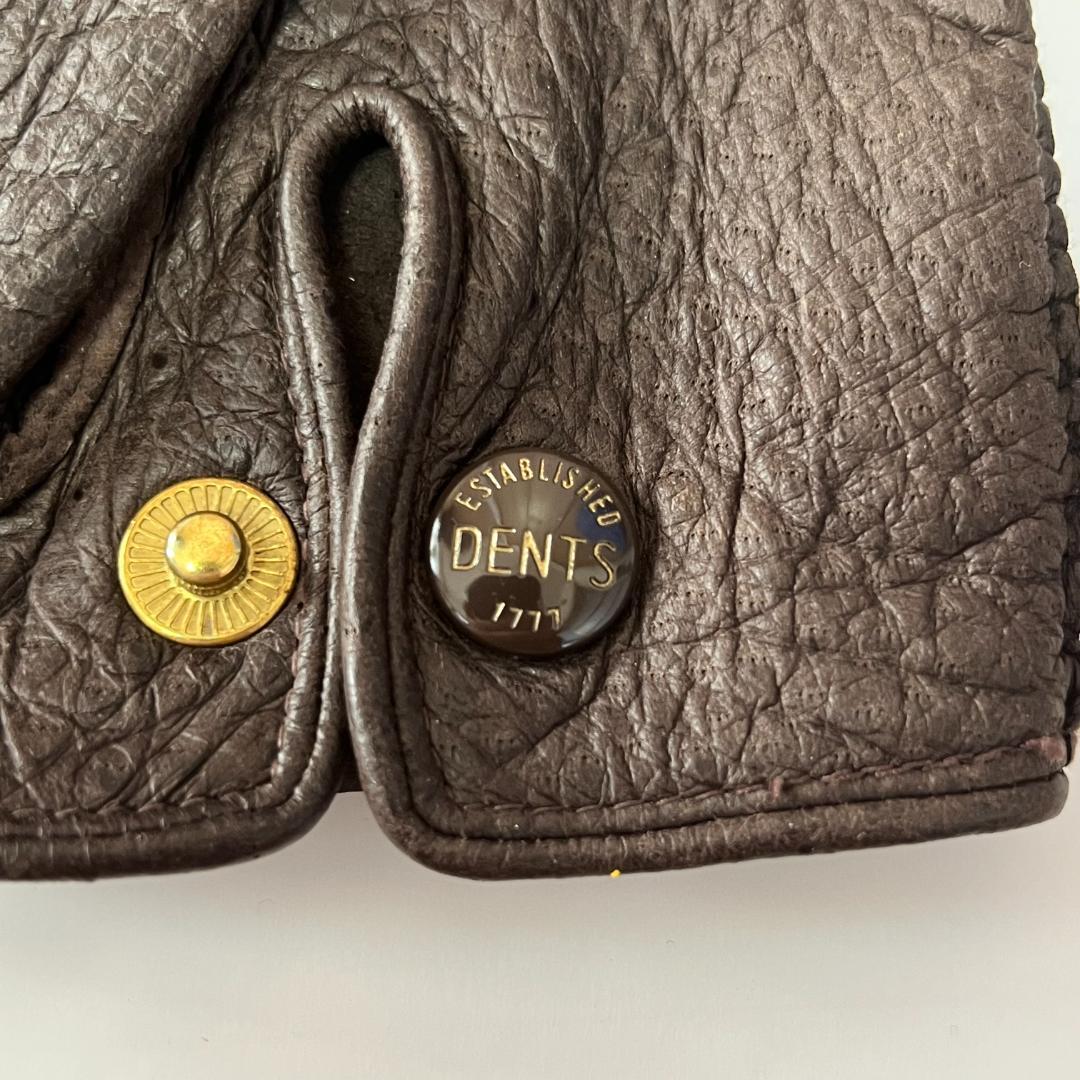 デンツ　ペッカリー　手袋　裏地なし　サイズ７H　BARK