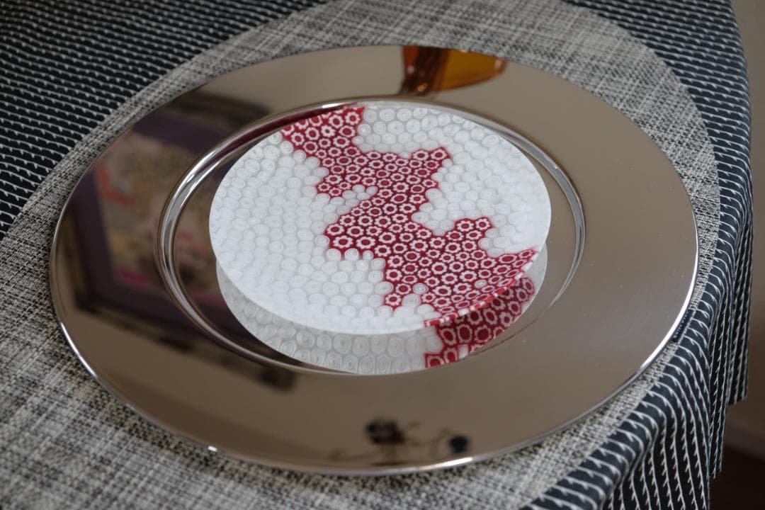 民藝ガラス プレート 皿 検/舩木倭帆/藤田喬平/倉敷ガラス/ワイングラス