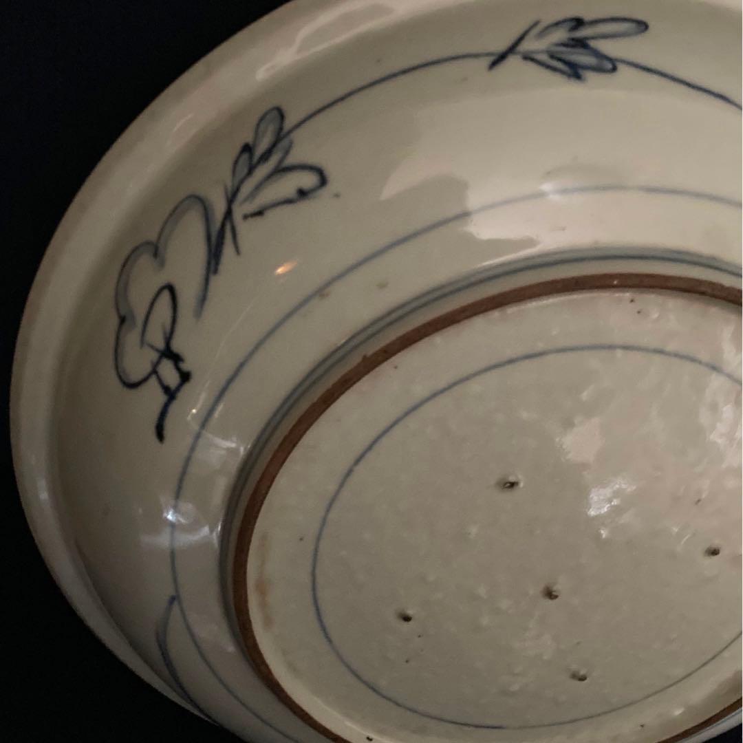 藍柿右衛門　蓬莱山水紋大皿　青花