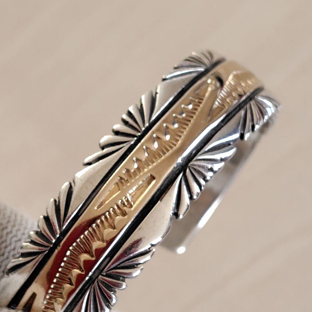 victor hicks ビクターヒックス シルバー 14K バングル ナバホ