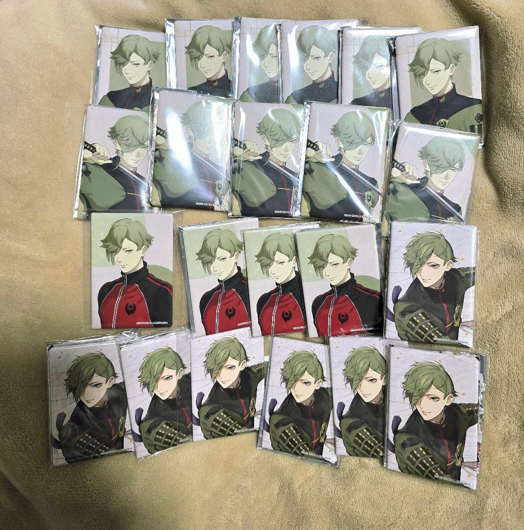 刀剣乱舞 鶯丸 スクエア缶バッジ 22点