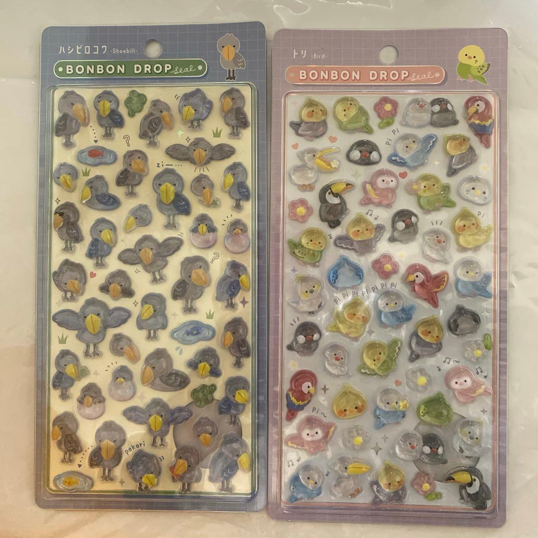 ボンボンドロップ　シール　オリジナル　クーリア 8枚セット　動物シリーズ