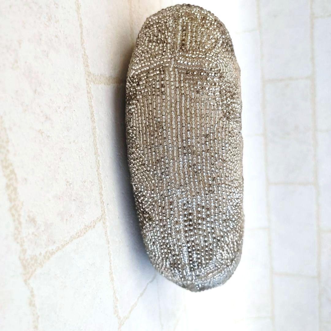 LUMYルミーはしもと ビーズバッグ がま口 栞 鏡付 着物ドレス 希少 美品