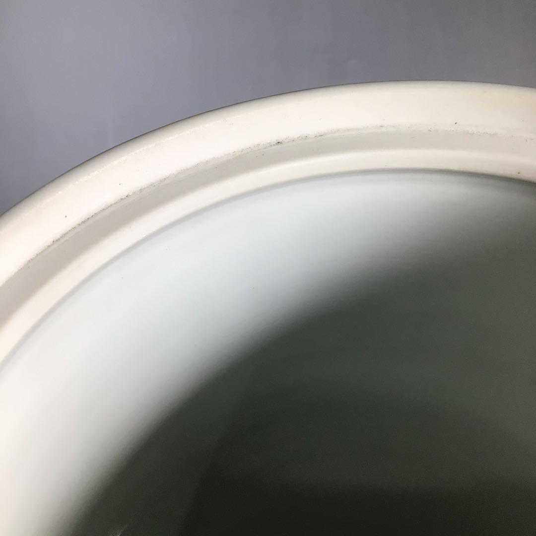 Ｎ６３３　水指　『橋本龍岳造』『赤絵花鳥図』『細水指』　共箱　茶道具