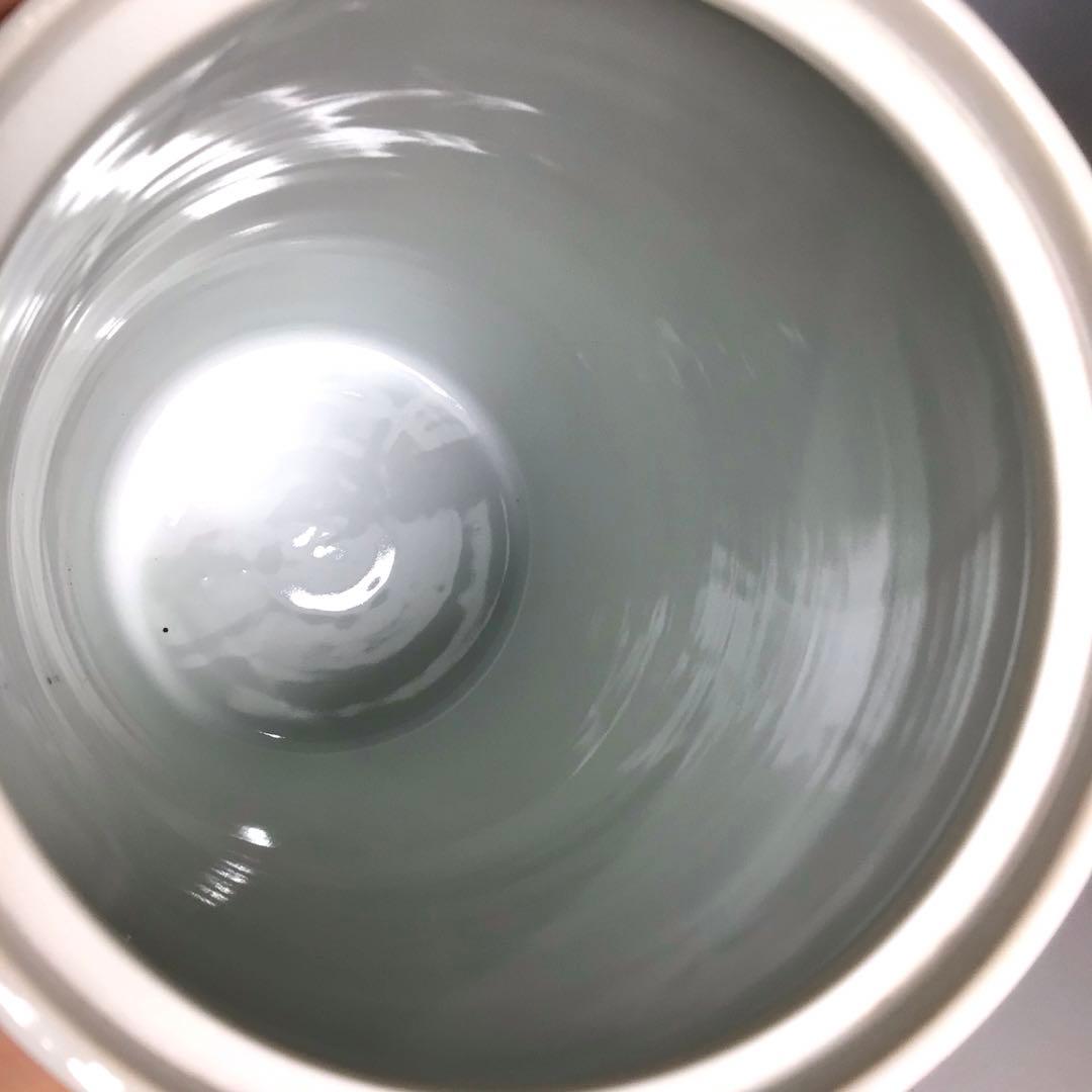 Ｎ６３３　水指　『橋本龍岳造』『赤絵花鳥図』『細水指』　共箱　茶道具