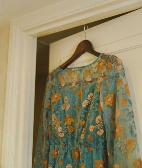 美品 Kastane カスタネ embroidery organdy dress