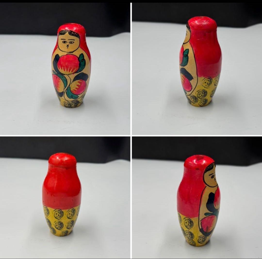 激レア‼️ソビエト　アンティーク　初期のマイダン地方　マトリョーシカ　5組　現状