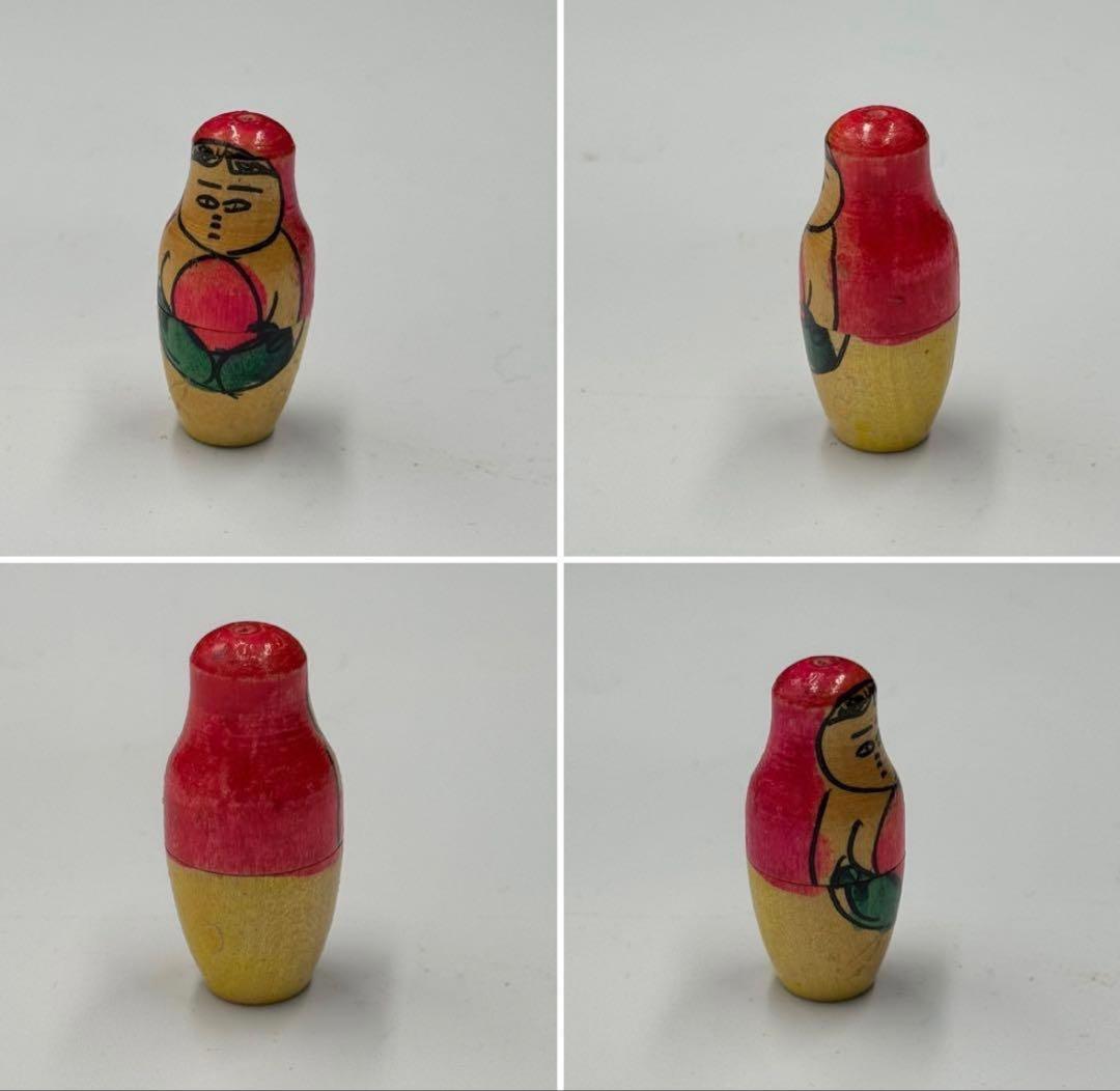 激レア‼️ソビエト　アンティーク　初期のマイダン地方　マトリョーシカ　5組　現状