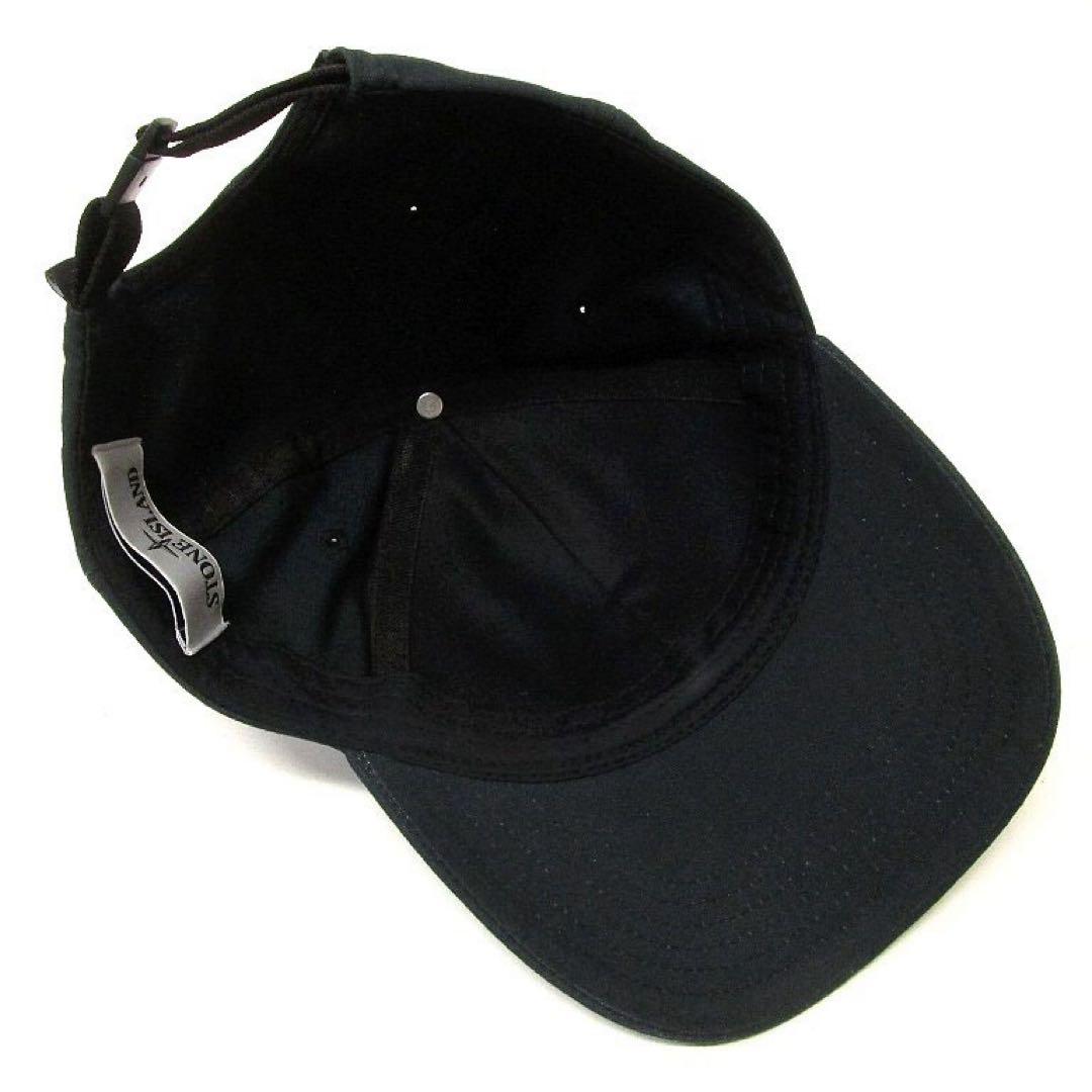 STONE  ストーンアイランド 6パネル キャップ ブラック