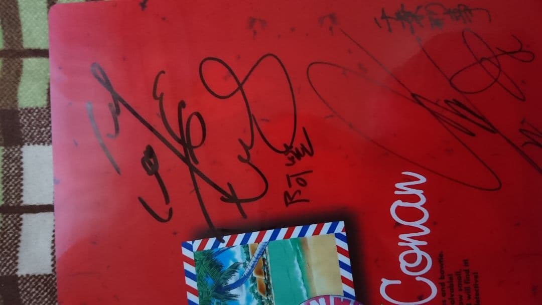 【お値下げしました】名探偵コナン サイン入りクリアファイル