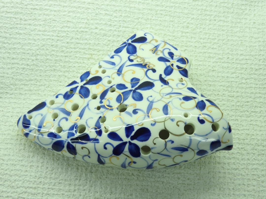 TNG トリプルオカリナ 青花瓷 中音C（AC）最高級手書き絵付け