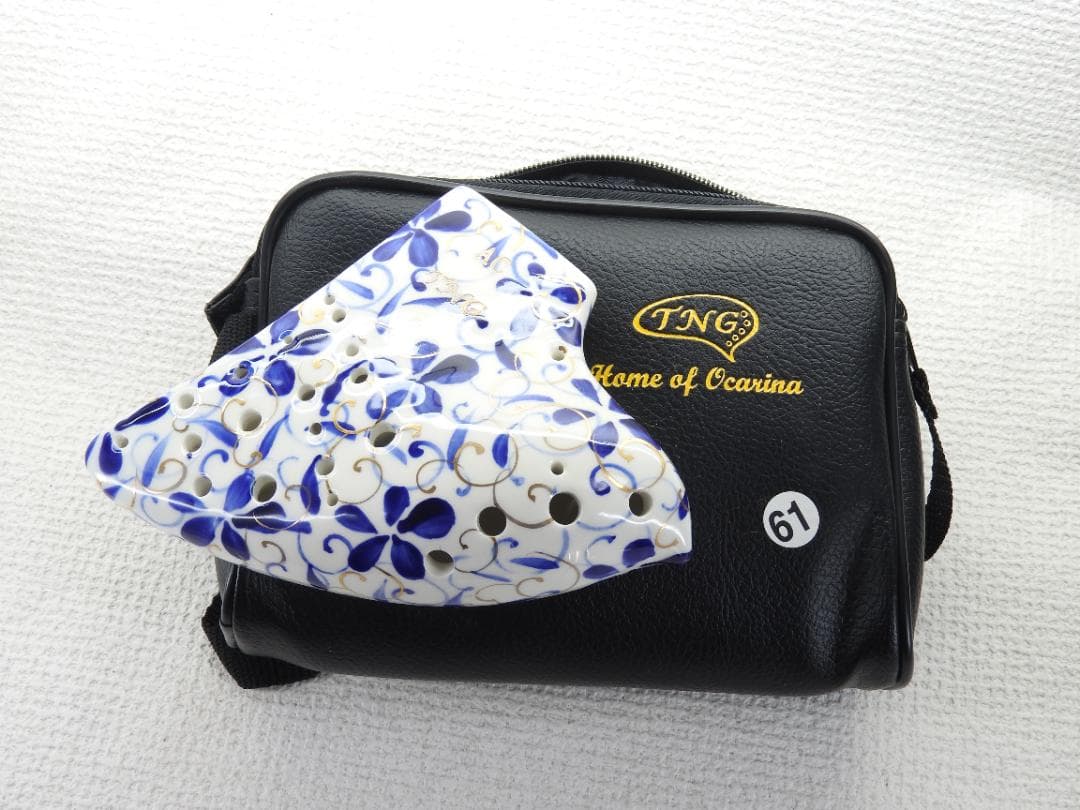 TNG トリプルオカリナ 青花瓷 中音C（AC）最高級手書き絵付け