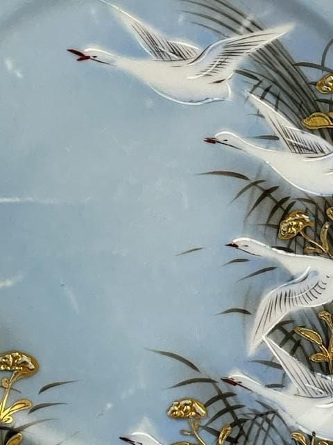 【専用】オールドニッポン 志水禄之助商店 21.9㎝ 白鳥 ガチョウ プレート