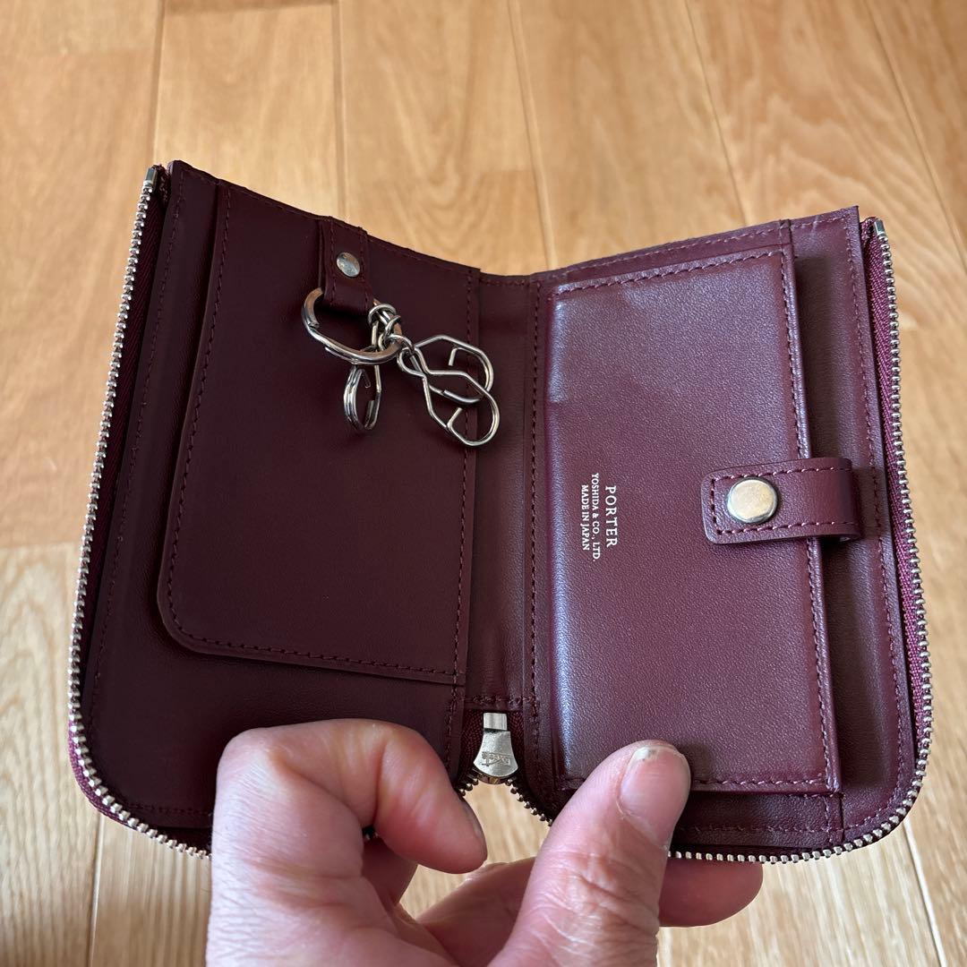 PORTER ボルドー レザー キーケース　ABLE
