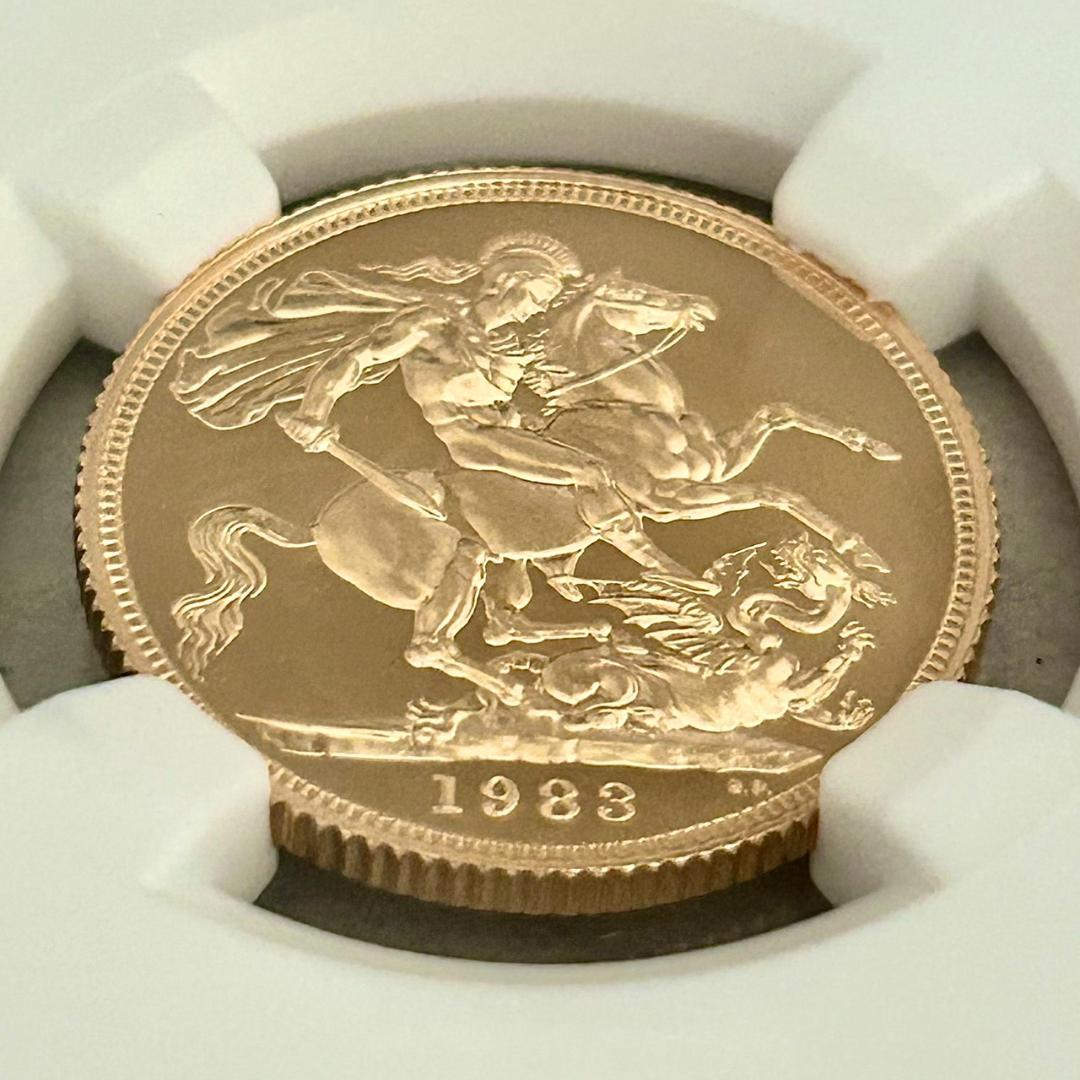 ★★★yokopea★★★　1983年イギリス1ソブリン金貨★PF69UC