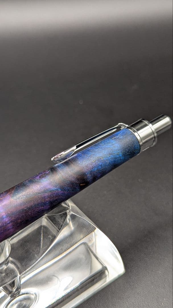 354ペン工房翌檜　スタビライズドウッドバーチバール　木軸シャーペン　ボールペン