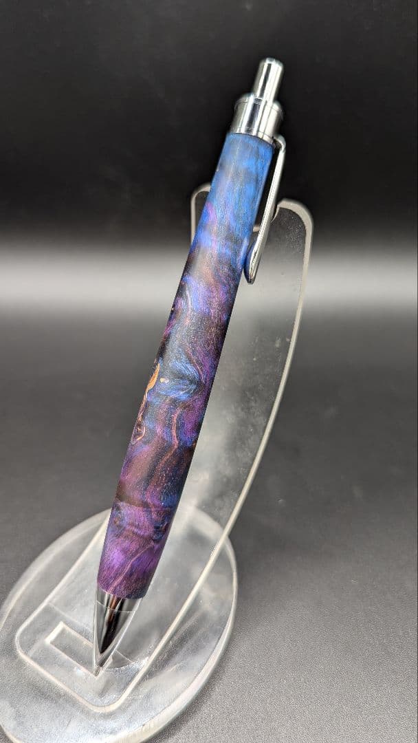 354ペン工房翌檜　スタビライズドウッドバーチバール　木軸シャーペン　ボールペン