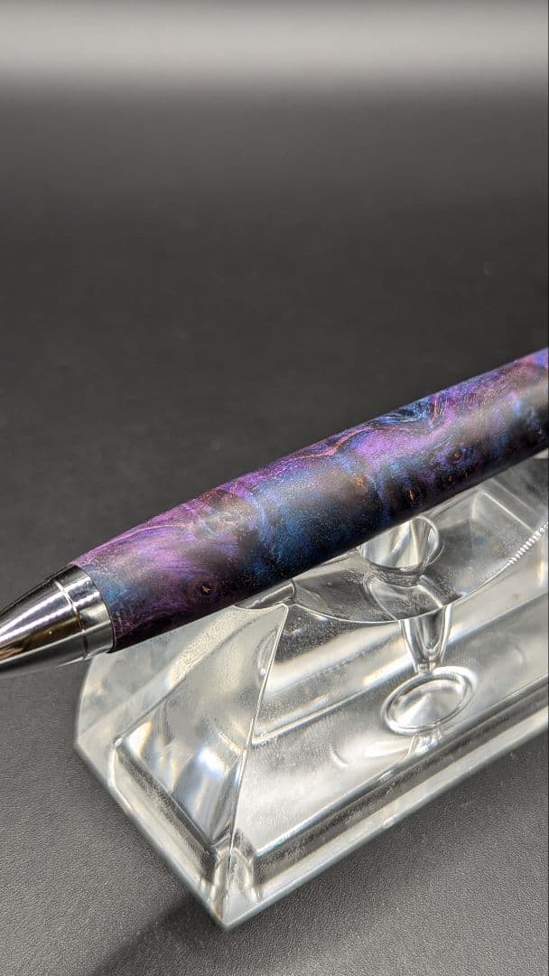 354ペン工房翌檜　スタビライズドウッドバーチバール　木軸シャーペン　ボールペン