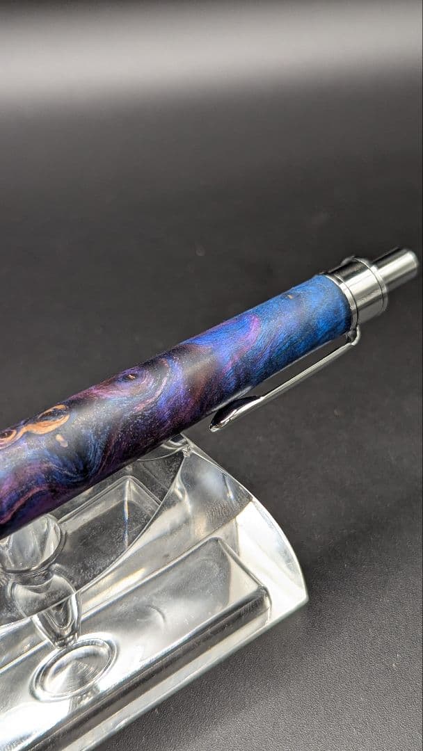 354ペン工房翌檜　スタビライズドウッドバーチバール　木軸シャーペン　ボールペン