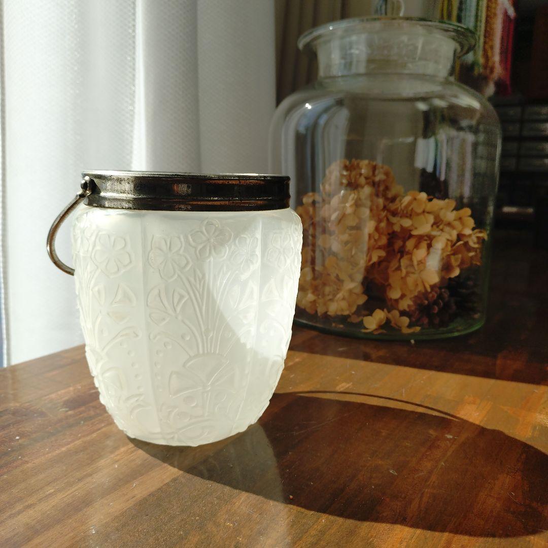 レトロ 練りガラス アイスペール 飴屋瓶 戦前 菓子瓶 アンティーク