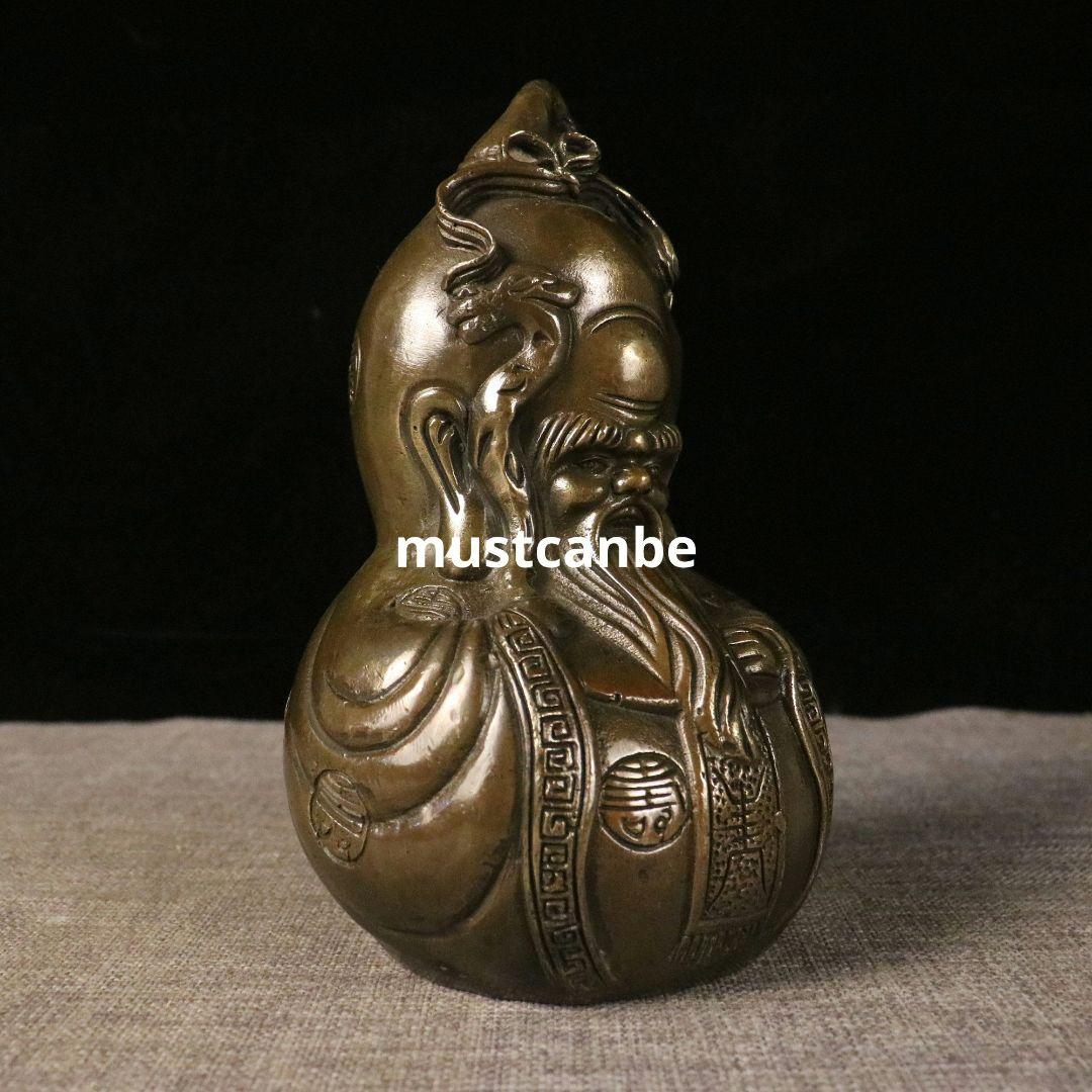 瓢簞 寿星瓢簞 応接間 玄関 寿を祝う贈り物 招き入れ福を招く銅製品 工芸品置物