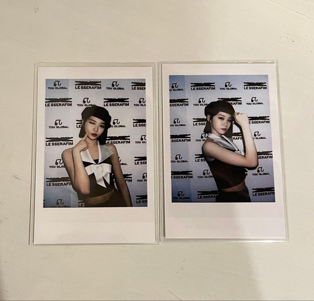 LE SSERAFIM TOU中国チェウォン ポラロイド チェキ風 ポラロイド
