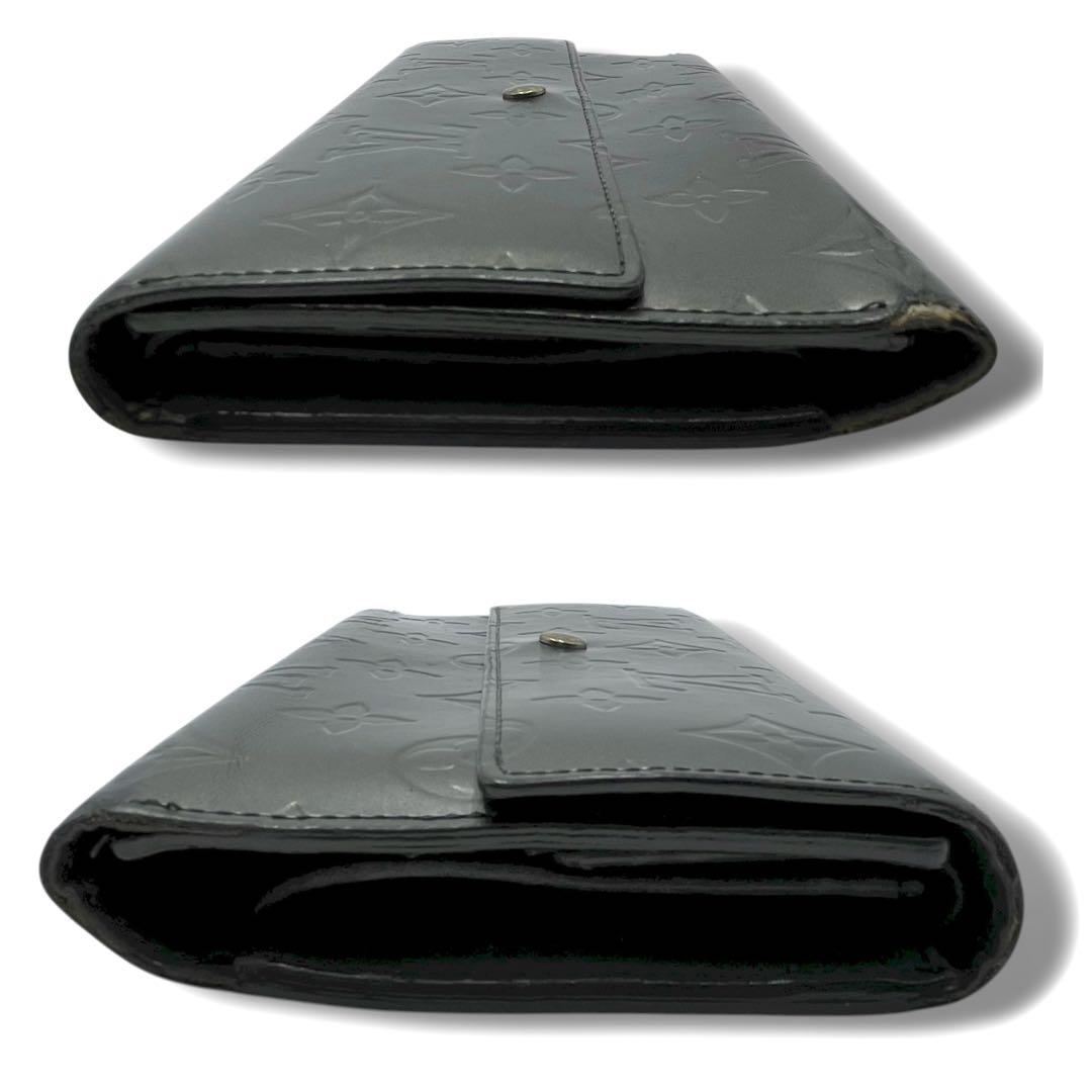 LOUIS VUITTON ヴェルニ　ポルトトレゾール ヴェルニ　長財布 黒