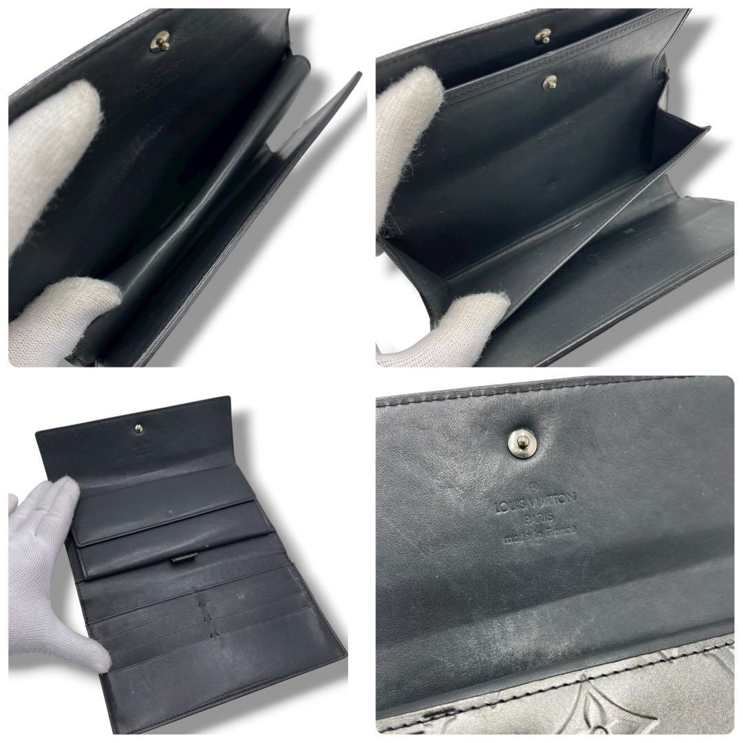 LOUIS VUITTON ヴェルニ　ポルトトレゾール ヴェルニ　長財布 黒