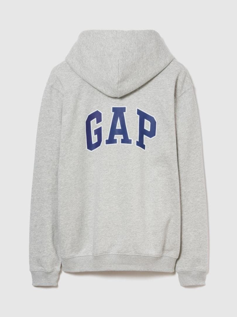 GAP x スチャダラパー アーチロゴ フード付パーカー グレー XLサイズ