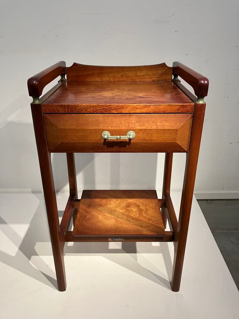 オールド・コイズミの木製コンソールテーブル、レトロ、キツツキ、天童木工、