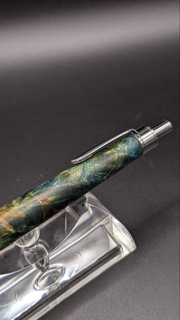 313ペン工房翌檜　スタビライズドウッドバーチバール　木軸シャーペン　ボールペン