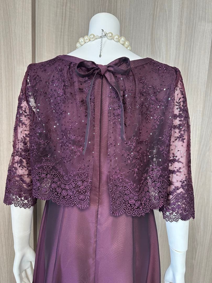 未使用　東京ソワール　MARIKO KOHGA バーガンディードレス