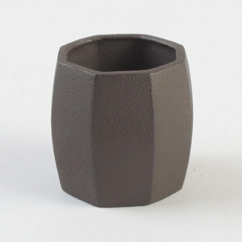 茶道具　十四代宮崎寒雉造　八角蓋置　銘颯々　裏千家十五代鵬雲斎極め箱　V9345