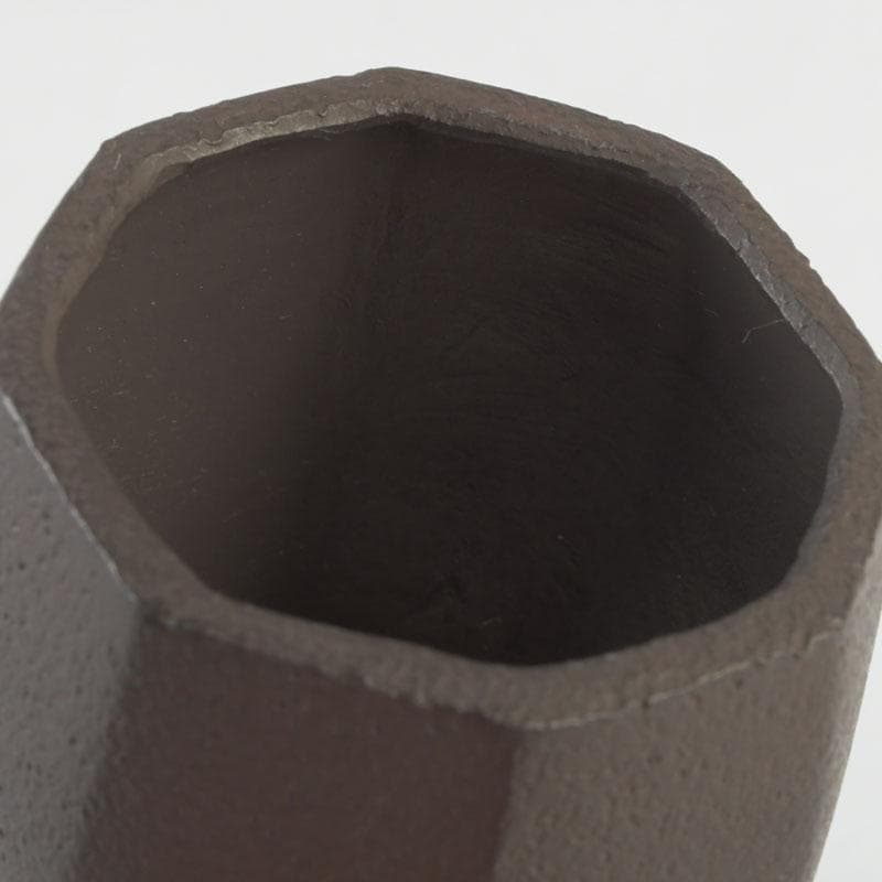 茶道具　十四代宮崎寒雉造　八角蓋置　銘颯々　裏千家十五代鵬雲斎極め箱　V9345