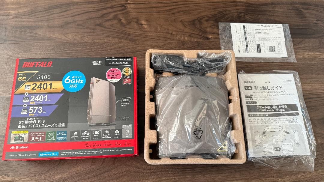 し*ず様 BUFFALO WSR-5400XE6/D 無線LANルーター