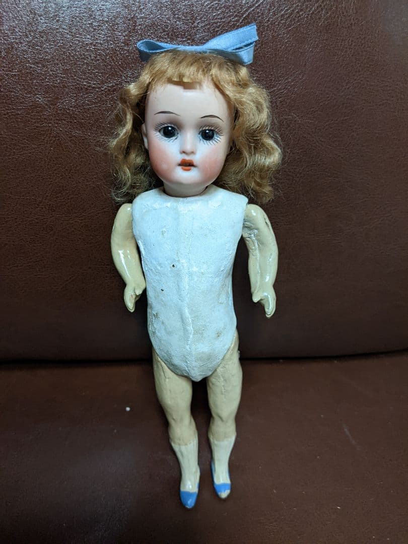 最終！アンティークビスクドールホイバッハの可愛いお嬢さん検)ミニョネット