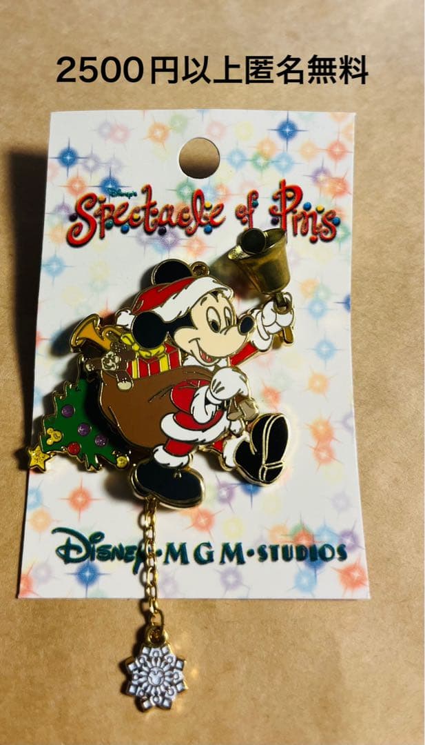 3404昔の海外ディズニーワールドピン クリスマス スペクタクル サンタミッキー