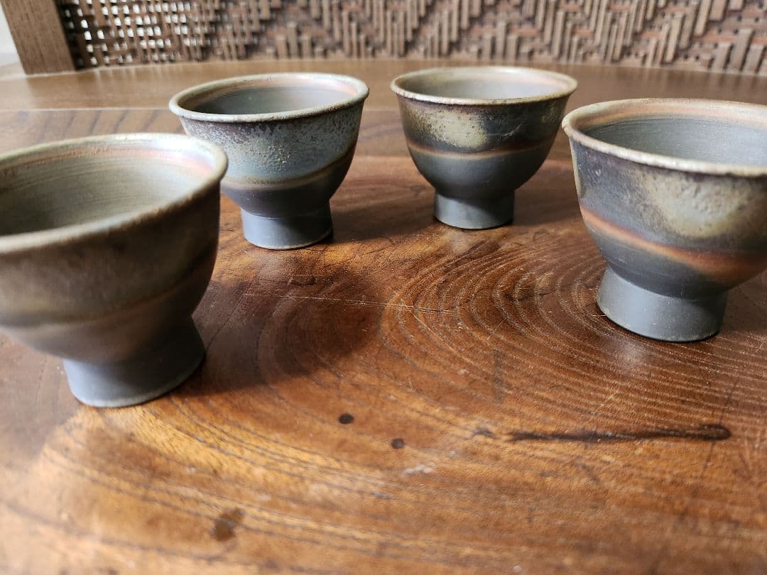 由*麻様 備前焼　宝瓶　蓋摘 及び 湯冷まし縁 亀 茶器　揃