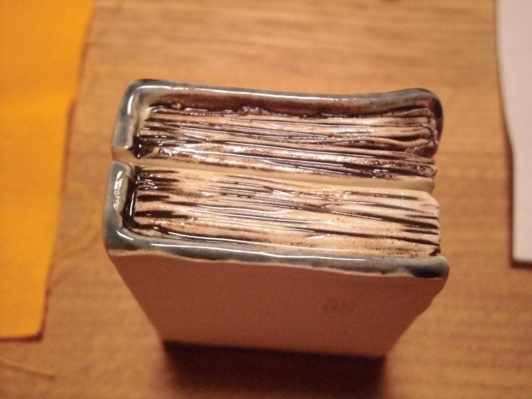 今岡三四郎作　聖書　香合　共箱 　クリスマス