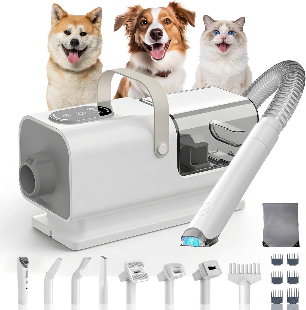 犬用バリカン ペット用バリカン グルーミング トリミング 掃除機 ドライヤー機能